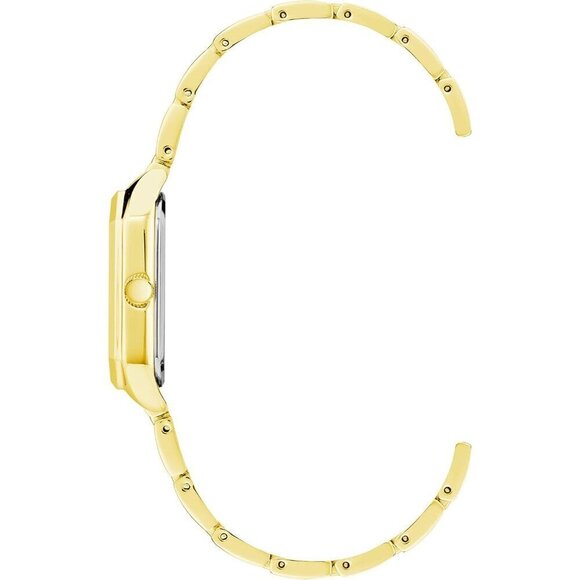 ✨ Anne Klein Bracelet Watch Women Gold Mineral Crystal Textured Dial Clasp Watch - Picture 2 of 9